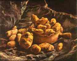 Still Life With An Earthen Bowl And Potatoes