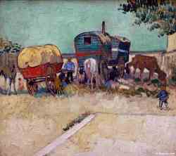 The Caravans Gypsy Camp Near Arles