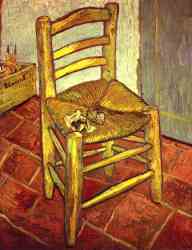 The Chair Of Vincent With A Pipe