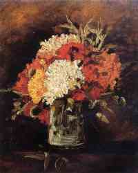 Vase With Carnations