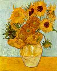 Vase With Twelve Sunflowers