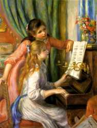 Jeunes Filles Au Piano - Pierre Auguste Renoir