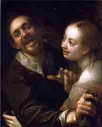 Laughing Couple With A Money Purse