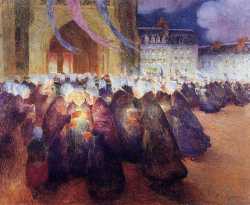 Nightime Procession At Saint-Pol’de-Leon