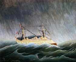 Boat In A Storm