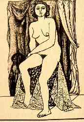 Desnudo De Mujer Sentada