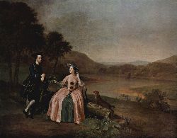 Porträt Des Sir George Und Lady Strickland Im Park Von Boynton Hall