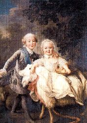 Carlos Felipe De Francia And Maria Adelaida Clotilda Saverio De Francia