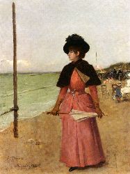 An Elegant Lady On The Beach