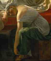 En Sovende Kvinde I Antik Dragt 1813