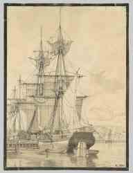 Sailing Vessels At Wilders Plads- Copenhagen- 1830