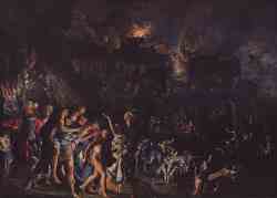 The Burning Of Troy - 1604