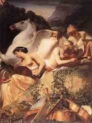 The Four Muses With Pegasus