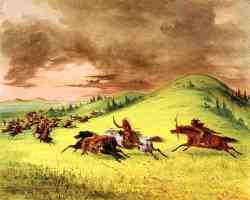 Battle Between Sioux, Sauk And Fox