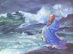 A Rishi Calling Up A Storm - Japanese Folklore
